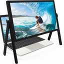 21" Screen Magnifier for Laptop, 3D HD Screen Expanders for Movies, Videos, and Gaming,Screen Enlarger with Adjustable Angle and Foldable Design Amplifier Desktop Magnifying for Seniors Reading