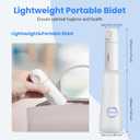Portable Bidet, Peri Bottle with 350ML Water Bottle, 2 Modes Rechargeable Electric Bidet for Travel, Women Men Handheld High Pressure Sprayer Toilet Attachment