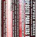 Mystik JT-6 High Temp Grease Tubes for Grease Gun, Multi Purpose Red Lithium Complex, NLGI 2, Wheel Bearing Grease, 14 oz, 10 Pack