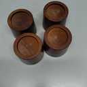 KOIKEY Wooden Furniture Bed Risers - 3 Inch Circle Heavy Duty Furniture Height Extenders Lifts for Sofa Couch Desk Chair Table Base Raising Space, Convenient Store and Cleaning, Pack of 4