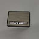 Cigarette Case with Built-in Lighter Windproof Refillable Butane Jet Torch Lighter Automatic Ejection Cigarette Case Dispenser Box Holder (Black)