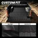 LASFIT 5.7FT Truck Bed & Standard Tailgate Mats for RAM 1500 2019-2026 | Fits Power-Release Tailgates, Without RamBox, Not Fit Power/Multifunction Tailgate, All Weather Custom Fit Bed Liner, Black