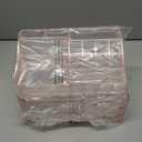 Ikee Design Pink Jewelry & Cosmetic Storage Display Boxes Two Pieces Set, Pink Cosmetic Jewelry Organizer Makeup Holder, Organizer for Vanity (1a) 1 Top 4 Drawers, Pink)