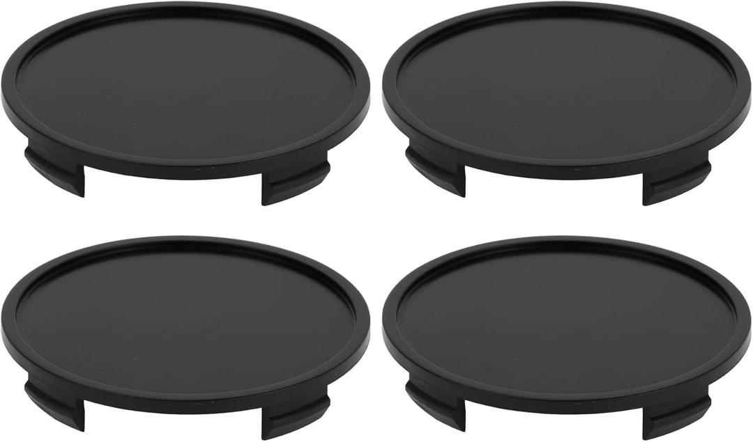 4 Pcs 76.3mm 3.00" OD - Universal Car Wheel Hub Center Caps - Car SUV Trucks Auto Hub Covers Scratch Resistant Rustproof - Durable Plastic Matte Black