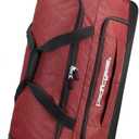 Pacific Gear Rolling Duffel Wheels, 30-inch Luggage, Hockey Bag, Heavy Duty (Red)