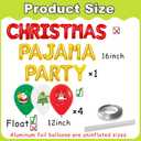 Red Green Balloons Christmas Pajama Party Decoration Christmas Friendsmas Party Decorations Ugly Christmass Sleep over Party Girls Night Christmass Party Decorations