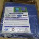 New Upgrade Winter Pool Cover 15 ft Round for Above Ground Pools, Extra Thick Durable Above Ground Swimming Pool Protection Cover, Encryption Grommets,Cold and UV Resistant with Premium Winch,Cable