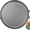 11-Inch Cast Iron Griddle Pan with Dual Handles, Pre-Seasoned Round Griddle for Stove Top, Oven, Grill, and Campfire, Heavy-Duty One-Piece tortilla pan for Pancakes, Crepes, and grilling meats