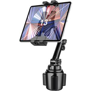 woleyi Cup Holder Car Tablet Mount, iPad Mount Holder for Car/Truck, 360 Rotation Adjustable Universal Tablet Stand Cradle Compatible with iPad Pro Air Mini, Galaxy Tabs, Cell Phones, 4.7-13" Devices woleyi Cup Holder Car Tablet Mount, iPad Mount Holder for Car/Truck, 360 Rotation Adjustable Universal Tablet Stand Cradle Compatible with iPad Pro Air Mini, Galaxy Tabs, Cell Phones, 4.7-13" Devices