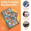 Little Traveler Toddler Airplane Bed & Seat Extender Cozy & Easy Setup Airplane Bed for Kids, Ages 1-4