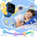 Smart Watch for Kids No Phone No APP Needed, 1.83" AMOLED Screen Fitness Tracker Watch with Pedometer, Kids Smart Watch with Heart Rate/Sleep Monitor, IP68 Waterproof for Boys Girls 5-12 (Blue)