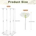 Geetery Tall Acrylic Wedding Flower Stand Centerpieces Clear Elegant Vase Column Stand with Artificial Hydrangea Flowers for Wedding Party Table Home Decorations(12 Pcs,20 Inch)