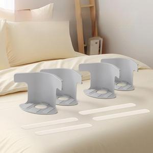 Multifunctional Invisible Bed Sheet Fastener Bed Sheet Fastener Safety Needle-Free Bed Sheet Anti-Shift Fastener (Gray)