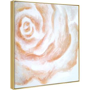 DIY Metal Canvas Frame for 16x20 Canvas Paintings, 1.5" Deep Modern Floater Frame for Oil Paintings, Portrait, Landscape, Living Room, Bedroom, Home Office Wall Art Decor (Gold)