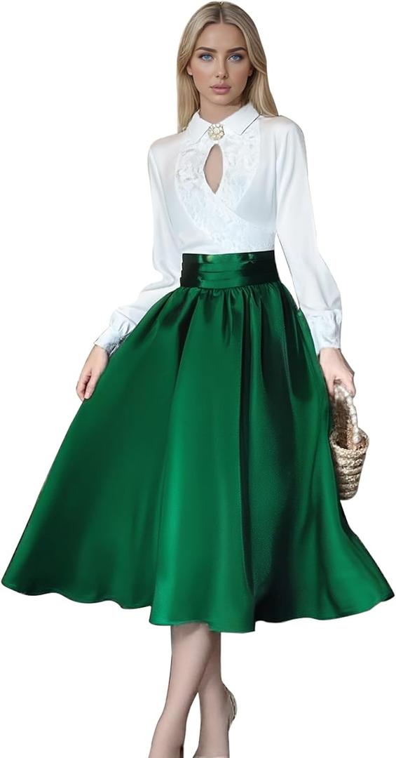 Ellen Costume Women Christmas Vacation Cosplay Ellen Shirt Halloween Top and Skirt Dress Brooch Suit (X-Large, Type 1)
