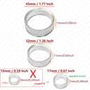 (105 PCS) Baseball Display Stand,Spheres Holder, Clear Baseball Ring, Sphere Stand,Round Display Stand for Golf Ball, Baseball, Softball, Tennis Ball, Spheres, Marbles, 3 Sizes: Large, Medium, Small