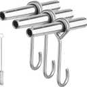 Stainless Steel Maple Syrup Taps Kit, Spiles for Tapping Trees, 3 Spiles and Hooks With 1 Spile Cleaning Brush