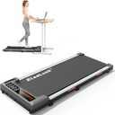 Elseluck Walking Pad, Under Desk Treadmill for Home Office, 2 in 1 Portable Walking Treadmill with Remote Control, Walking Jogging Machine in LED Display, (Black)