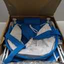 GCI Outdoor Sunshade Backpack Beach Chair | Reclining Folding Canopy Chair with Durable Armrests, Drink Holder & Carry Straps, Perfect for Beach Trips & Picnics  Saybrook Blue