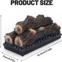 Electric Fireplace Logs Realistic Flame Effect Embedded Fireplace Flame Block 21.46 * 9.45 * 8.27 in USB Remotecontrol Fireplace Placement Not Emitting Heat