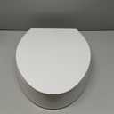 ELONGATED toilet seat risers for seniors, Slow Close, Elevated toilet seat, Heavy Duty, Never Loosen, Raised toilet seat elongated bowl, White(18.5)