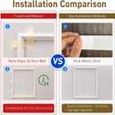 Wainscoting Molding Kit, 6 Frames, 50 x 40 and 50 x 20 Inch