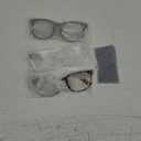 hunsquer Blue Light Glasses for Woman/Men Computer Blue Light Glasses (1a8068 3pack Black+douhua+toumin)