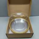 13-Inch Acrylic Clear Charger Plates Set of 10pcs - Elegant Decorative Dinner Plates for Wedding Reception, Holiday Party, Family Gathering & Daily Table Setting