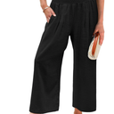 Angerella Women's Wide Leg Pants Casual High Waisted Palazzo Pants Summer Flowy Beach Lounge Trousers with Pockets