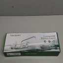 Wall Mount Kitchen Faucet, TOLSUNY Commercial Sink Faucet with 12-inch Swivel Spout, Brass Dual Handle Utility Laundry Faucet, Chrome Gooseneck Spout, for Laundry Room Restaurant Compartment Sink