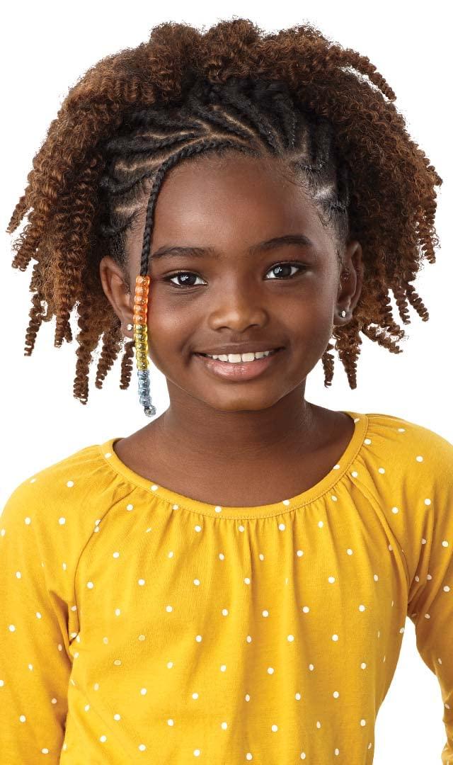Outre X-Pression Synthetic LiL 3X Looks Crochet Braid - SPRINGY AFRO TWIST 10" (Color:2 Dark Brown)