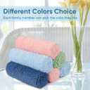 HOMEXCEL Wash Cloths, Quick Drying Face Towel for Showering, Super Absorbent Washcloths for Body Face, All-Occasion for Bathroom Gym Spa Travel, Pink/Light Blue/Green/Navy Blue