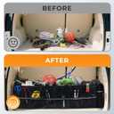 HIRALIY 4 in 1 Car Trunk Storage Organizer with Leakproof Cooler Bag, Made of 1680D Oxford and PP board, Multi-Compartment Foldable Trunk Storage Box for Car Truck SUV