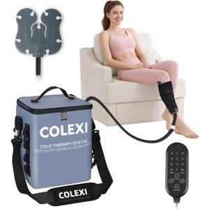 Cold Therapy Machine Programmable Timer Portable Ice Machine for Knee After Surgery Knee Replacement Recovery System, Cryotherapy Pain Relief/Compression Pad for Shoulder Hip Ankle