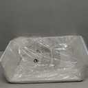 Tebery 2 Pack White Under Shelf Wire Basket Hanging Storage Baskets, Under Cabinet Add-on Storage Racks Slide-in Baskets Organizer for Kitchen Pantry Desk Bookshelf