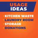 Hefty Blue Trash Bags, Blue, 13 Gallon, 60 Count