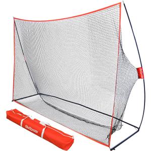 GoSports Golf Practice Hitting Net - Choose Between Huge 10 x 7 ft or 7 x 7 ft Nets - Personal Driving Range for Indoor or Outdoor Use - Designed by Golfers for Golfers