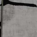 YIHOUSE 4x6 Washable Living Room Rug - Modern Abstract Black and White Area Rug Non-Slip for Bedroom Home Office (Warping, 4'x6'ft)