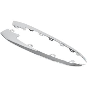 ApplianPar Front Bumper Lip Trim Molding Chrome for Mercedes-Benz S350 S450 S560 W222 2018-2020 Left and Right Side Pair