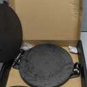 Uno Casa 10 Inch Cast Iron Tortilla Press & Comal Pan Bundle - Non-Stick, Heat-Resistant, Family Size, Gas Stovetop Compatible