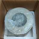 MARBLORE Marble Kitchen Garbage Can with Lid 6 Inch Travertine Small Garbage Can for Home, Office, Bedroom Accessories and Valentine Room Decor Organizer, Waste Bin