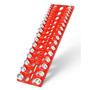 Thread Checker - 55 Nut & Bolt Thread Checker, Bolt Size and Thread Gauge 19 Standard and 17 Metric Sizes & 19 Drill Bit Gauge, Bolts and Nut Identifier Gauge for Easy Verifying Sizing