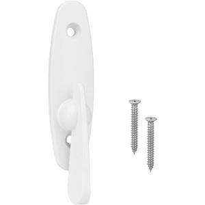 2573609 Style Replacement Thumb Latch for Gliding Patio Doors  Durable Zinc Alloy Sliding Door Lock with Color-Matched Screws is Sliding Door Lock Replacement White