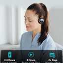 Kinivo BTH220 Bluetooth Headphones (Black, On-Ear, Wireless Music, Hands-Free Calling, Built-in Mic, Foldable, Memory Form Earpads, Travel Bag)
