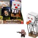 Mattel Minecraft Action Figure Set, Blast Attack Ghast with Lights, Sounds, Launcher & Projectile, Plus Piglin Warrior Inspired by The Movie