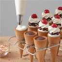 Wilton Cupcake Cones Baking Rack, 12-Cavity Ice Cream Cone Cupcakes Holder