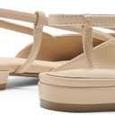 DREAM PAIRS Slingback Flats for Women, Pointed-Toe Elegant Women's Ballet Flats with Buckle Strap, Classic Low Heel Dress Shoes for Casual Work Office Party, Size 7