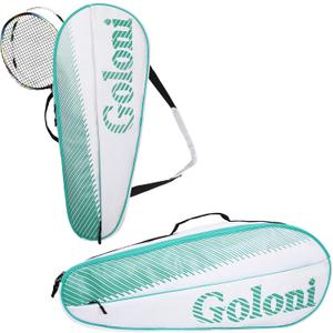 Goloni | 3 Racquet Tennis Bag, for Professional or Beginner Tennis Players, Rackets Cover Bag with Protective Pad & Lightweight | Unisex Design for Men, Women, Youth and Adults (Green)
