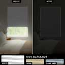 LazBlinds TDBU Cordless Cellular Shades, 37" W x 64" H, White | Blackout Thermal Insulation, Noise Reduction Top Down Bottom Up Honeycomb Blinds for Windows