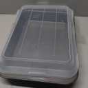 GoodCook Set of 2 Nonstick Steel 13" x 9" Cake Baking Pans with Covers, Gray